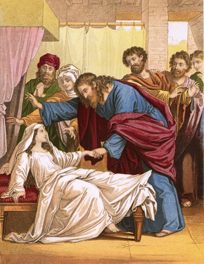 Jesus raising the ruler